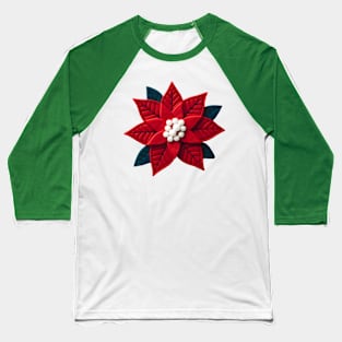 Poinsettia Baseball T-Shirt